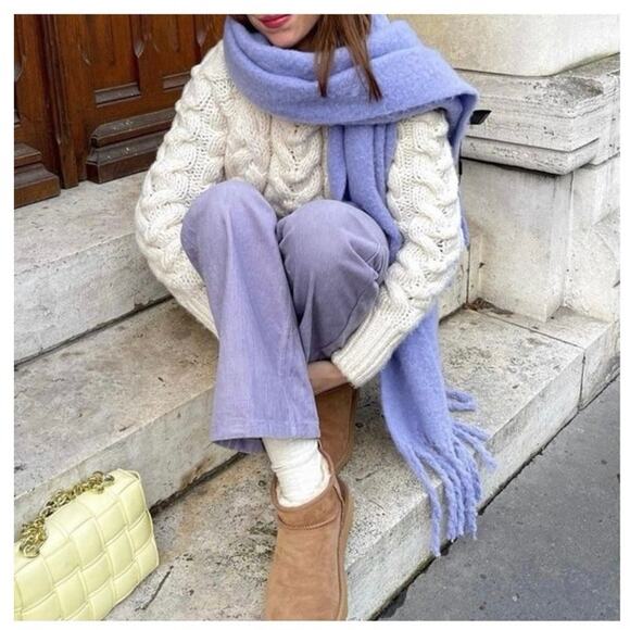 Zara The Knitwear Collection Cable‎ Chunky Sweater - Picture 4 of 9